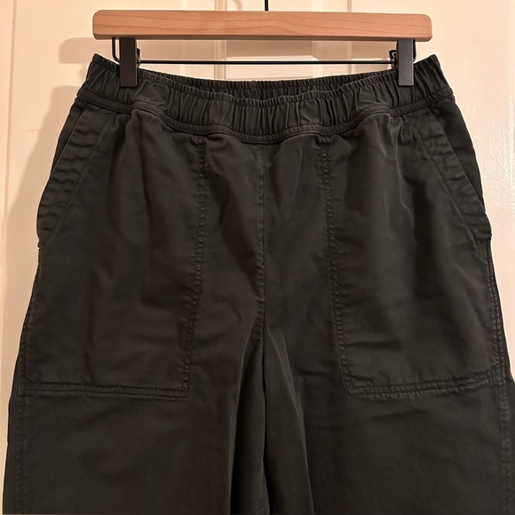 TOAST Cotton Twill Pull On Pants Size 6 Small Med Black Grey Slate - Picture 6 of 10